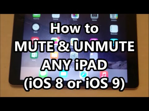 iPad Air 2 How to Mute and Unmute  Any iPad  Air  Mini  Pro iOS 9 