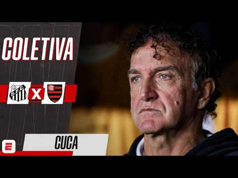 SANTOS: COLETIVA DE CUCA APÓS EMPATE COM O FLAMENGO NO BRASILEIRÃO | ESPN