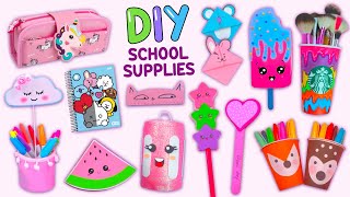 20 DIY SCHOOL SUPPLIES - BTS School Supplies - Recycled Crafts and More... #schoolsupplies