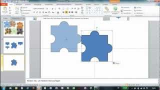 PowerPoint - Eigene Formen erstellen - Puzzle-Teile