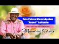 TATE PETRUS MEMORIAL SERVICE (FULL SERVICE)