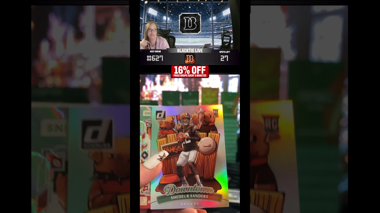 🚨 YOU LIKE THAT?!? 🤯 Shedeur Sanders pulled by Sara out of 2025 Donruss Football LIVE on TikTok 🔥