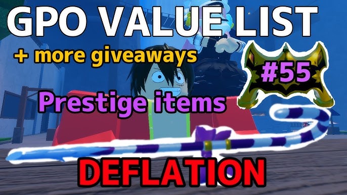 NEW GPO VALUE LIST UPDATE 8 #54, WORLD ENDER deflation