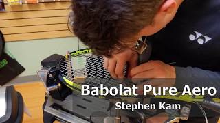 Celebrity Time Lapse: How to String a Babolat Pure Aero Tennis Racquet Net Worth
