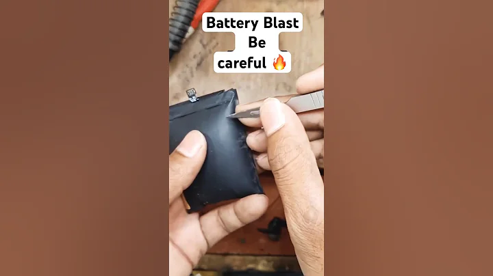 Battery blast 💥 be careful ✅#mobilerepair #shorts