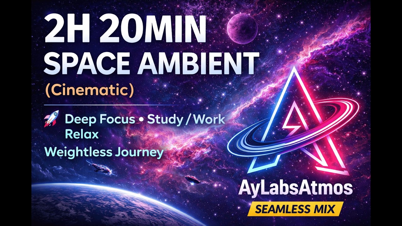 SPACE AMBIENT (Cinematic) 🚀 SEAMLESS MIX • Deep Focus • Study / Work / Relax • Weightless Journey #4
