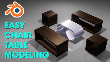 Blender | Easy chair table modeling | Tutorial for beginner | 3d blender modeling | How to model