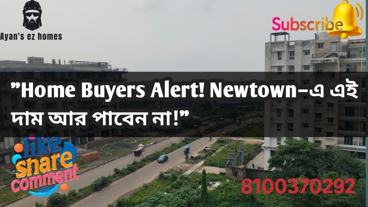 3BHK 1120 SQFT Newtown action area 2 