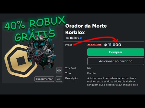 COMO CONSEGUIR O MÉTODO DE 40% DE ROBUX NO ROBLOX - YouTube