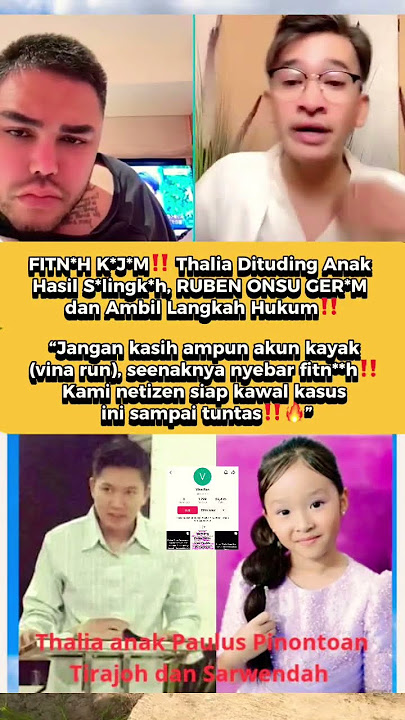 Thalia putri onsu diisukan bukan anaknya ruben‼️ruben ga terima‼️ #fypindonesia #beritaartis