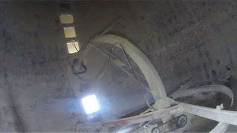 Our 20’x65’ corn silo is empty,and a short video of how a silo unloader works