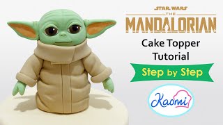 How to make BABY YODA (Grogu) for cakes / BABY YODA (Grogu) para tortas Paso a Paso