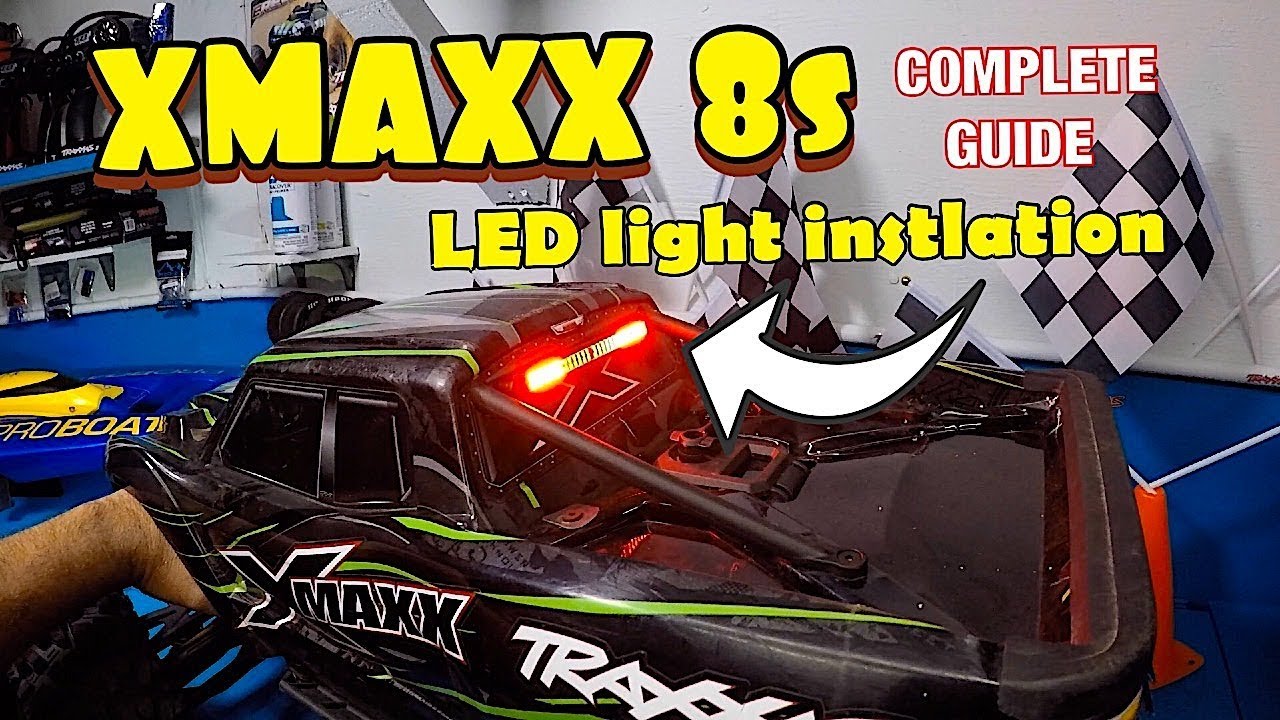 How to install the led kit on xmaxx 8s YouTube