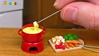 DIY Miniature Cheese Fondue　ミニチュアチーズフォンデュ作り Fake food