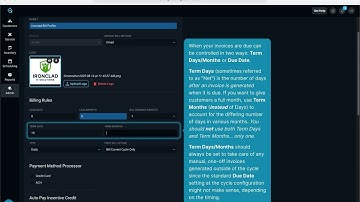 Rev.io PSA: System Settings - Billing Config - Bill Profile