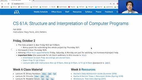 61A Fall 2020 Lecture 15 Video 1