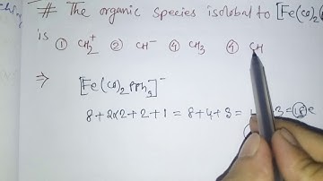 Isolobal analogy//June 2019#Csir net