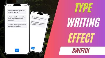 SwiftUI Typewriter Effect Bringing Conversations to Life! IOS 14+