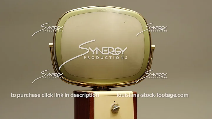 1668 Philco Predicta Pedestal vintage television stock footage video