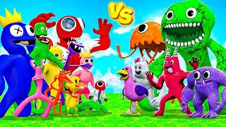 All Garten Of Ban Ban Vs Rainbow Friends Roblox! Garry's Mod