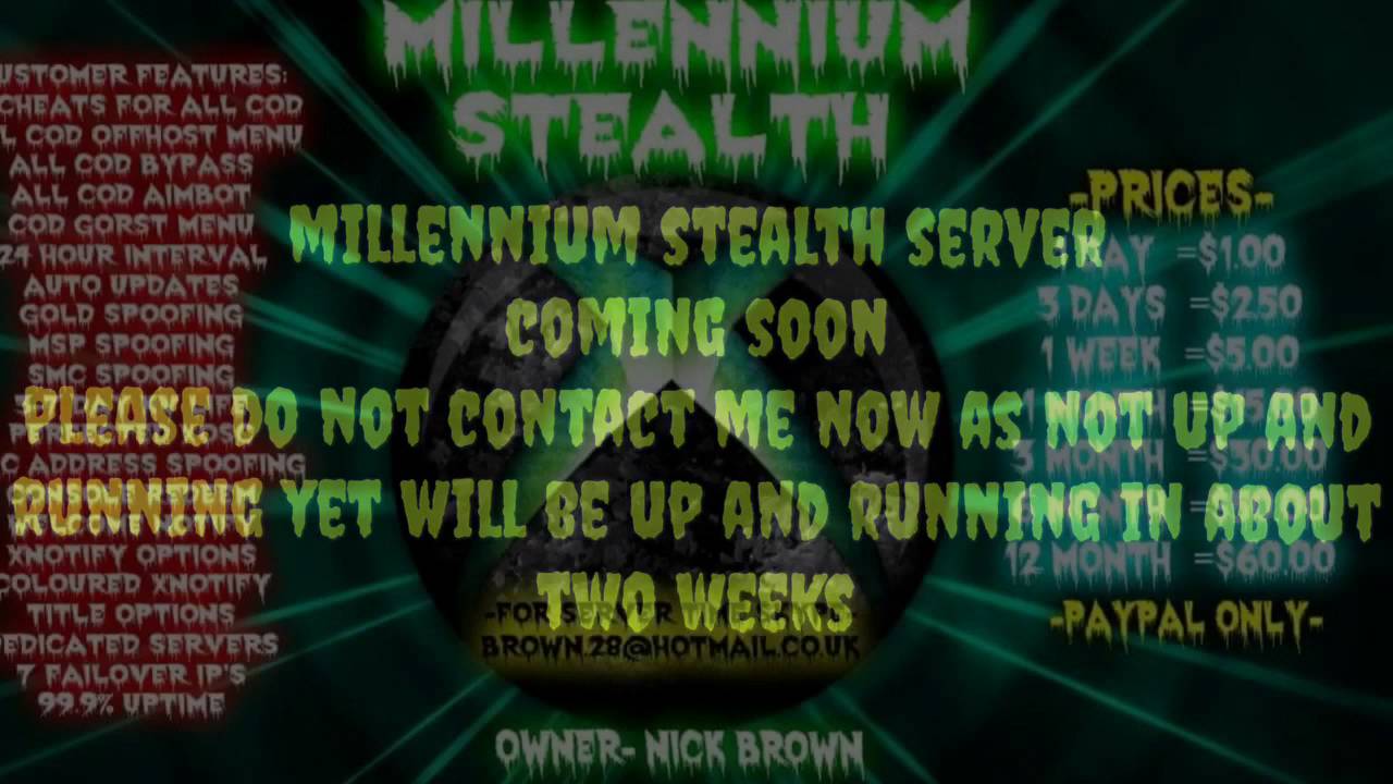 Millennium stealth server RGH/J-TAG consoles