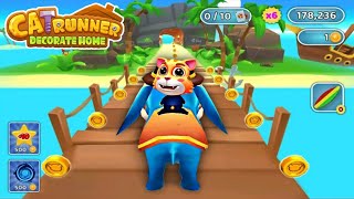 Cat Runner gameplay new update Run , jump and collect gold couns 😎 screenshot 2