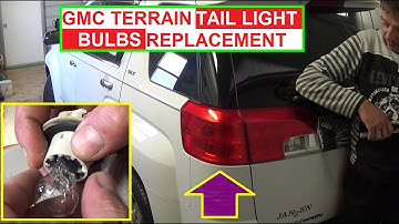 GMC Terrain Brake Light, Tail Light, Rear Turn signal light bulb Replacement  Tail Light Removal