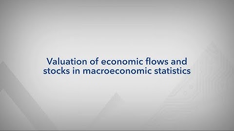 Valuation of economic flows and stocks in macroeconomic statistics