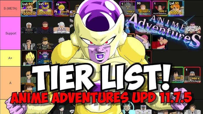 🤑🤑 anime adventures realist tier list #animeadventure