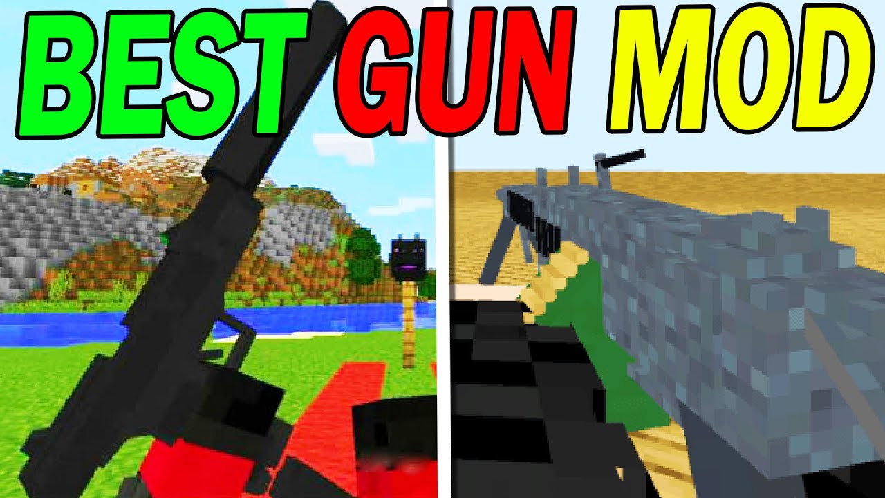 Actual guns 3d addon 1 19 minecraft bedrock mod showcase youtube