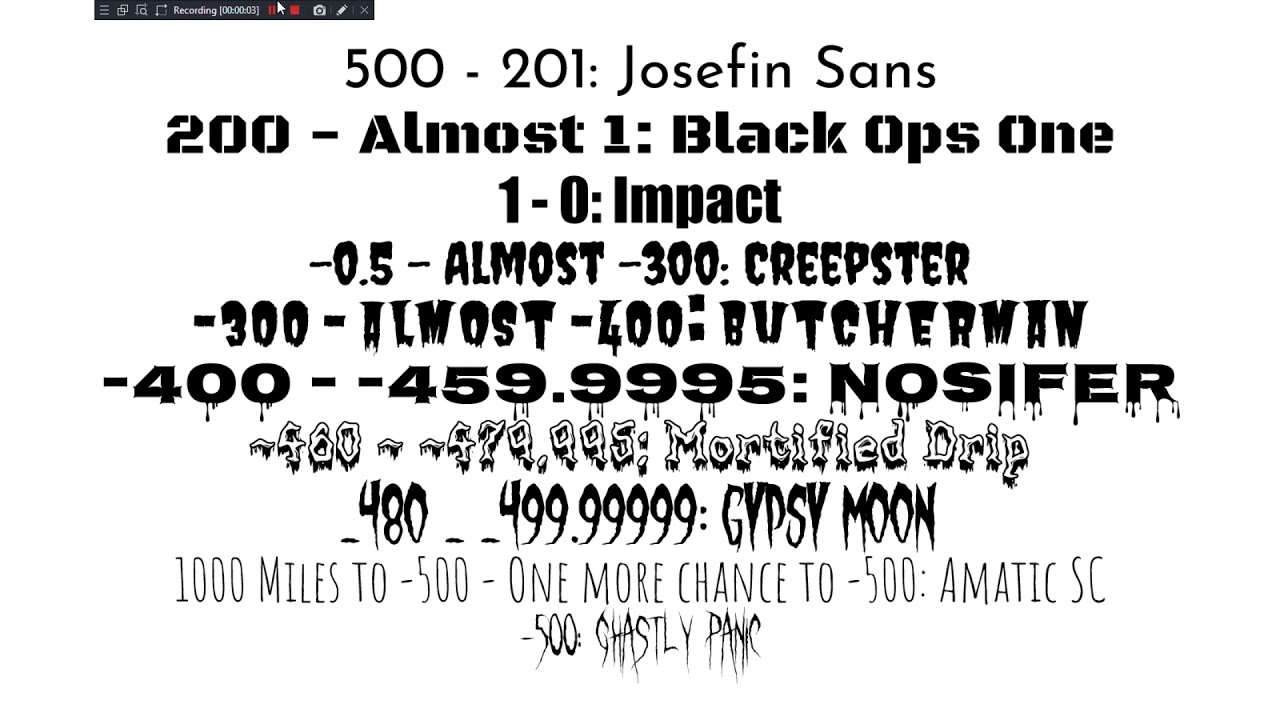 An Update For Fonts For My 50K BTNL YouTube