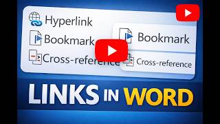 MS Word Links Explained | Hyperlink, Bookmark & Cross Reference (Full Tutorial)