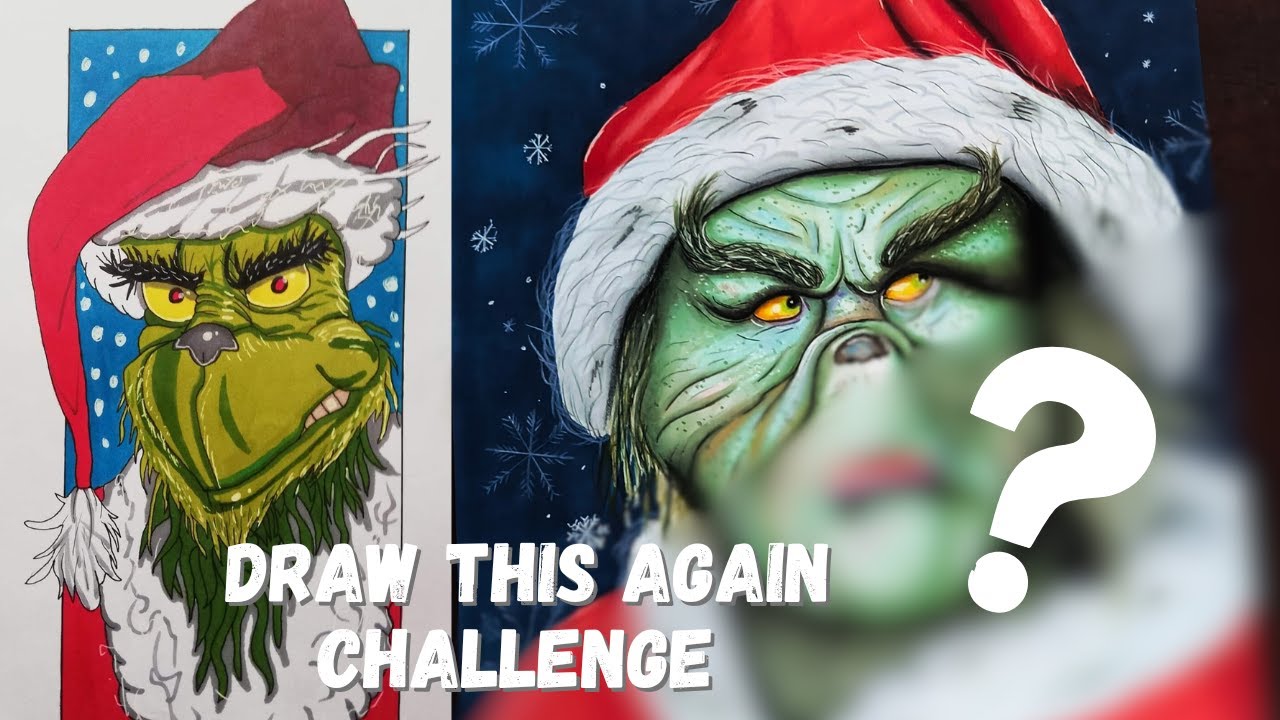 Draw this again challenge | The Grinch - YouTube