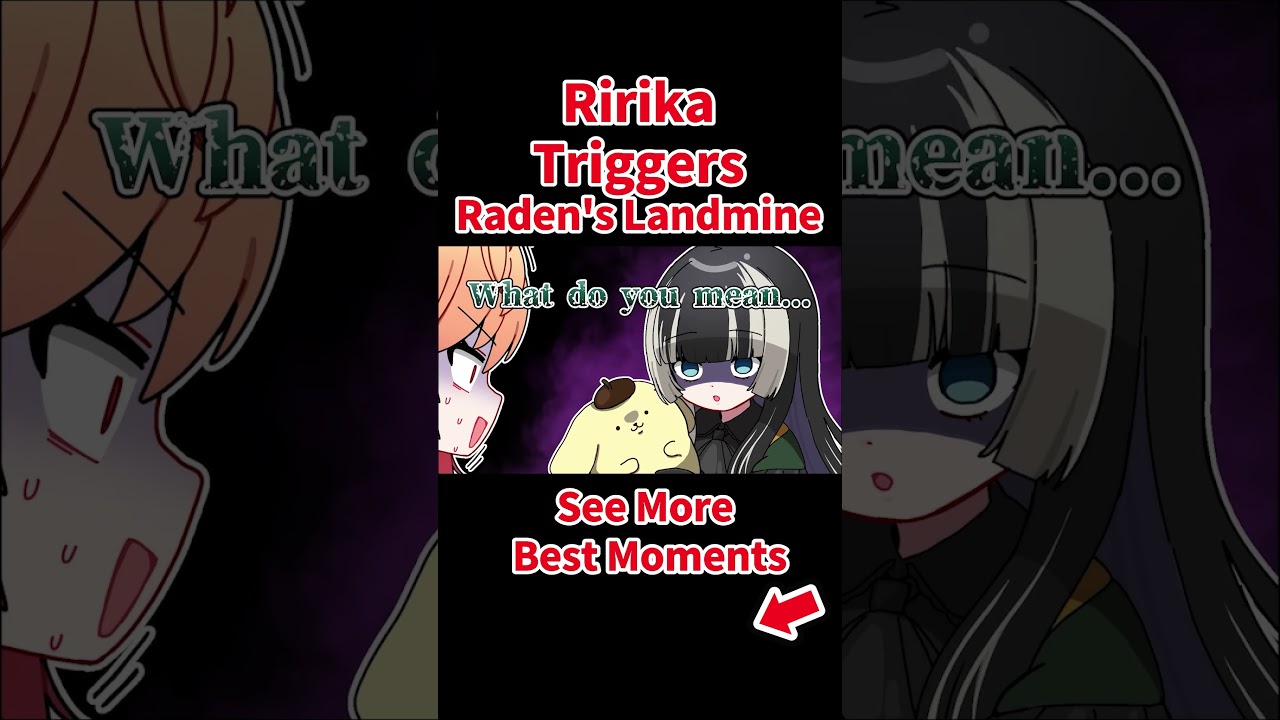 Ririka triggers Raden's landmine【Hololive AnimationClip/ENG sub】
