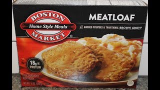 This is a taste test/review of the boston market meatloaf frozen meal.
it with mashed potatoes and traditional brown gravy. 1 package (397g)
= 42...