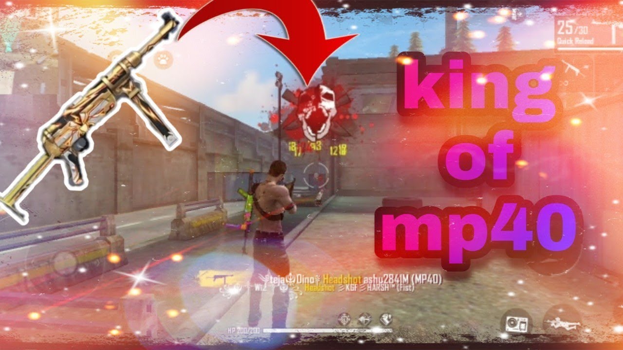 King Of Mp40 Training Room Gameplay Free Fire Dg Spy Pros Youtube