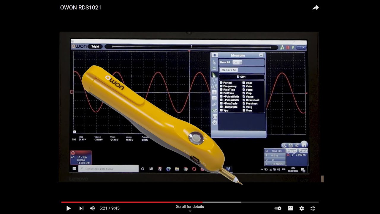 OWON RDS1021 - YouTube