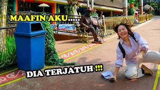 Maafkan Aku, yang Sudah Membuatmu Terjatuh, Living Statue Prank, Human Statue Prank