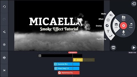 How to make Smoke Animation Intro in kinemaster|Quick Edit|Text Reveal|Mica Ella Licup