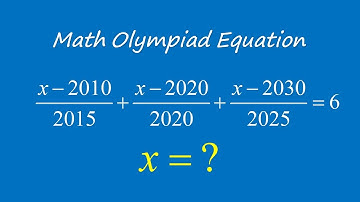 Math Olympiad Equation: How to Solve It Quickly