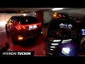 Nouveau HYUNDAI TUCSON 2022 de nuit - Éclairage LED d'ambiance et conduite sur route