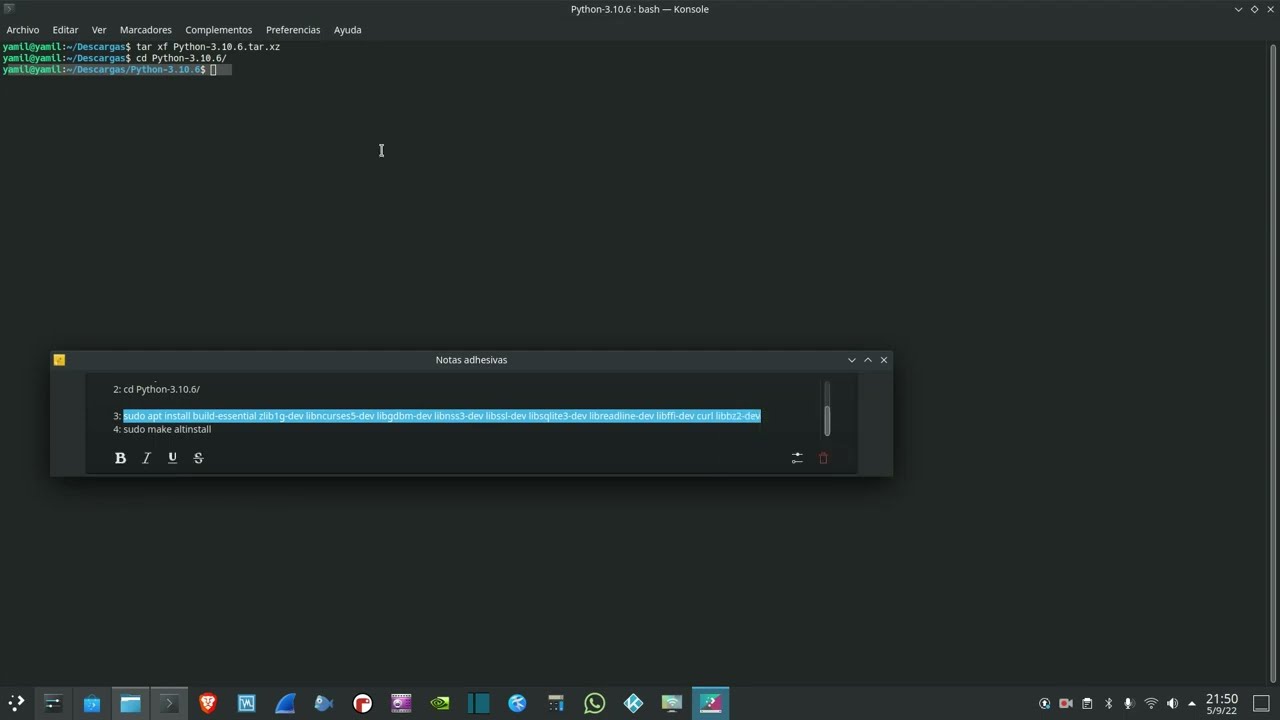 como Instalar Python en linux
