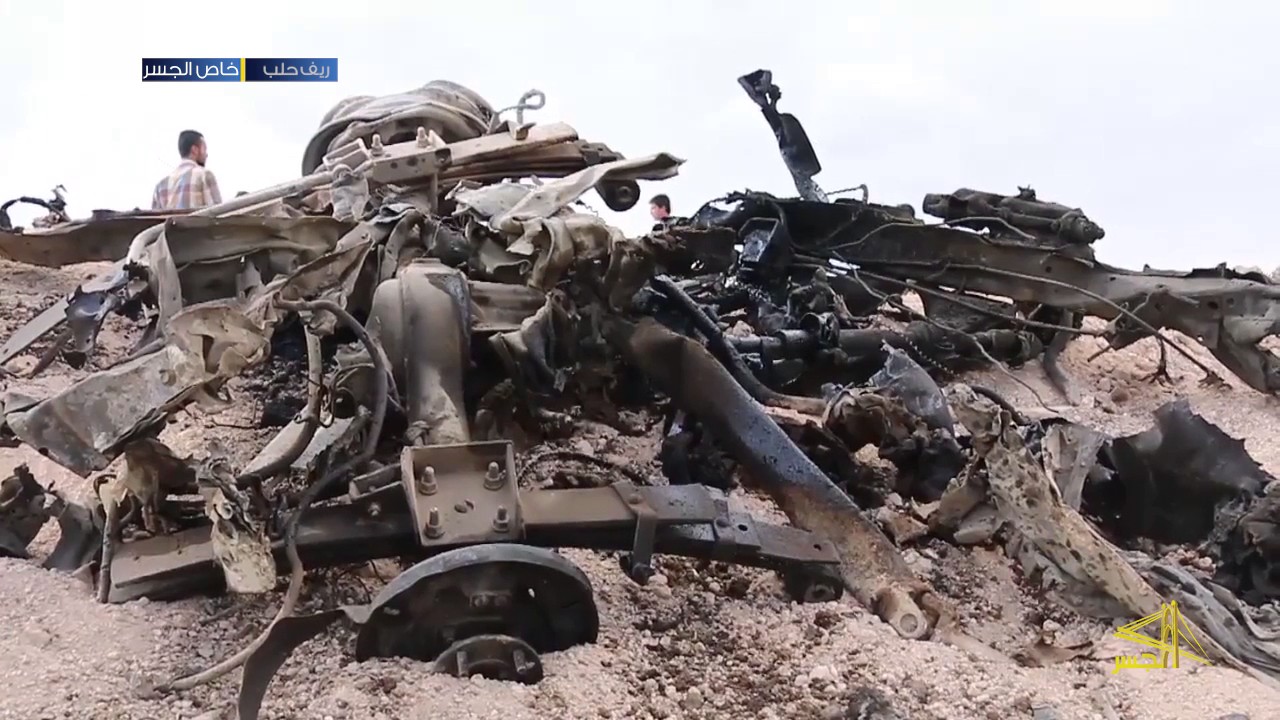 انفجار سيارة ملغمة على طريق قرية 