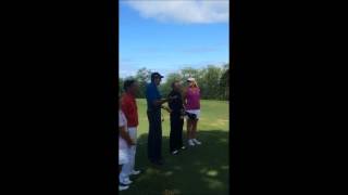 2014 SAP Winners Circle (Gary Player,  David Leadbetter and Kelly Leadbetter) Part 1