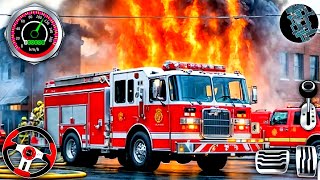 Fire Truck City Rescue Simulator 3D - US Emergency 911 Firefighter Driving - Android GamePlay screenshot 3
