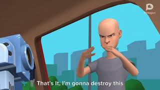 Clic Caillou Destroys An Ice Cream Truck S1 E30