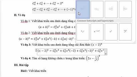 #13 - Nhị Thức Newton - Lý thuyết