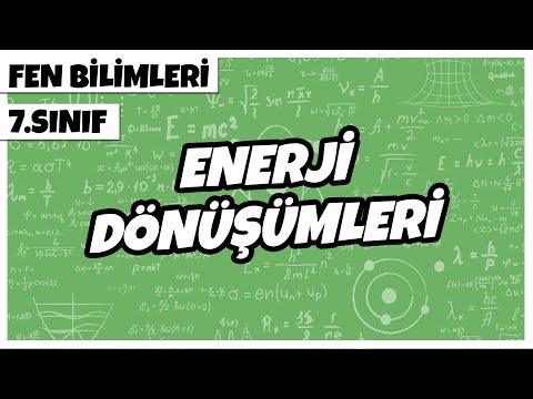 7. Sınıf Fen Bilimleri - Enerji Dönüşümleri | 2022