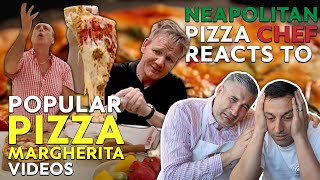 Neapolitan Pizza Chef Reacts to MOST POPULAR MARGHERITA PIZZA VIDEOS