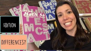 SAXON MATH EDITION DIFFERENCES- 54/65/76/87- ROBINSON CURRICULUM